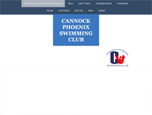 Tablet Screenshot of cannockswimmingclub.org